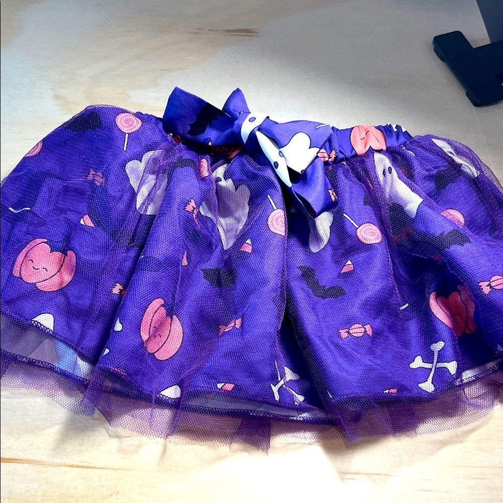 Purple Halloween Tutu Skirt Sz 12-18m